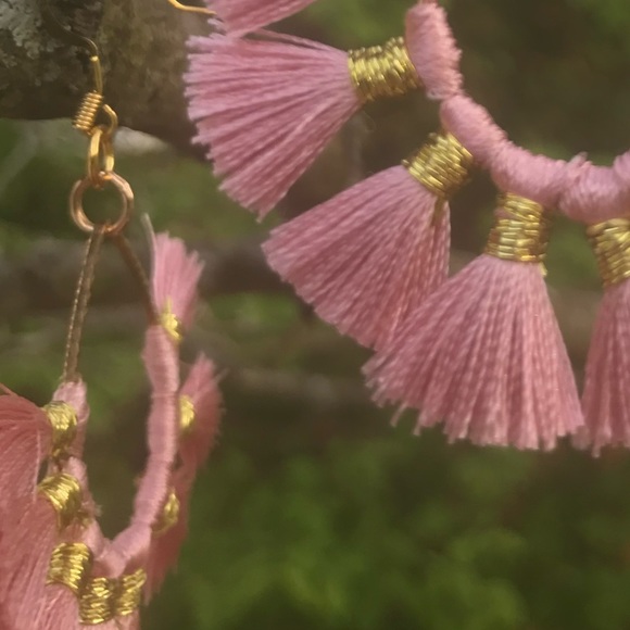 Boho Tassel Flare Earrings - Picture 4 of 5